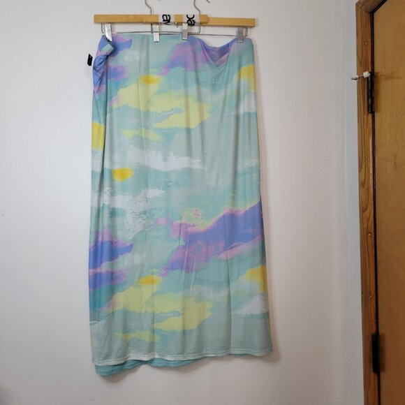 Women's 4X Skirts Set of 2 Leopard Print Slip Skirt 4X A New Day & Pastel Color - Picture 9 of 13